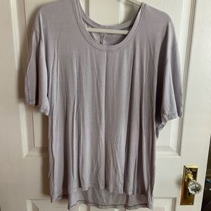 LULULEMON LAB lavender ribbed slouchy tee